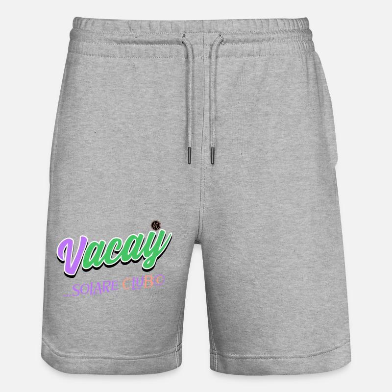 Vacay Solare Club N.D 82 - Short de jogging bio TRAINER Stanley/Stella unisexe - gris chiné