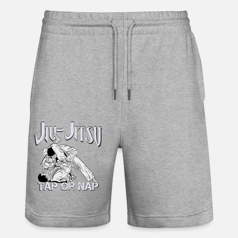 Jiu-Jitsu - Stanley/Stella Unisex Bio Joggingshorts Trainer  - Grau meliert