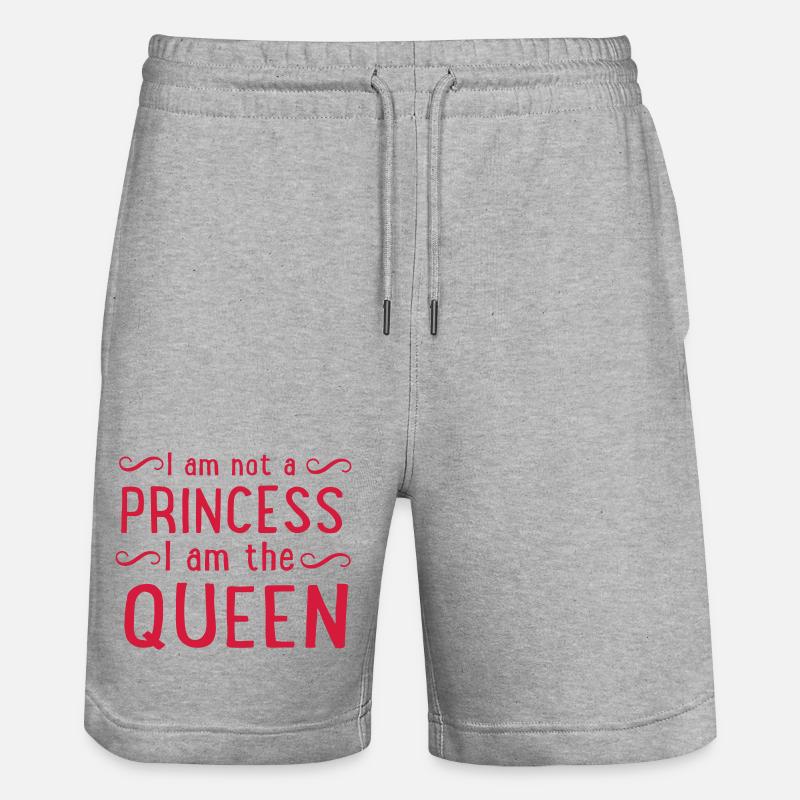 Princess Queen - Short de jogging bio TRAINER Stanley/Stella unisexe - gris chiné