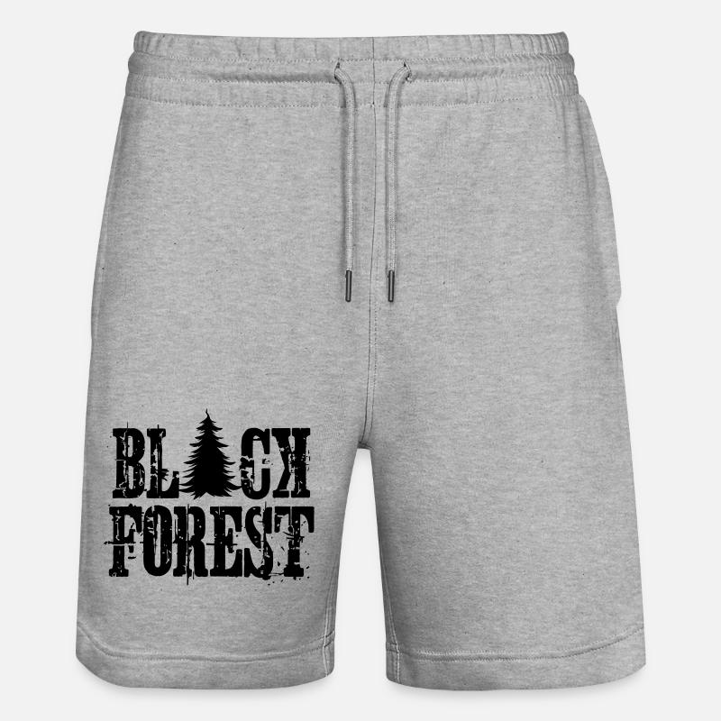Black Forest - Stanley/Stella Unisex Bio Joggingshorts Trainer  - Grau meliert