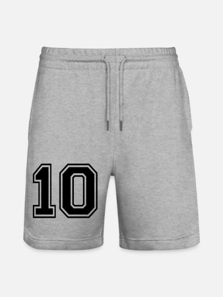 10 - Stanley/Stella Unisex Bio Joggingshorts Trainer - Grau meliert