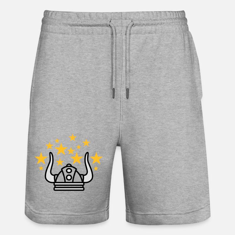 Casque de Viking - Short de jogging bio TRAINER Stanley/Stella unisexe - gris chiné