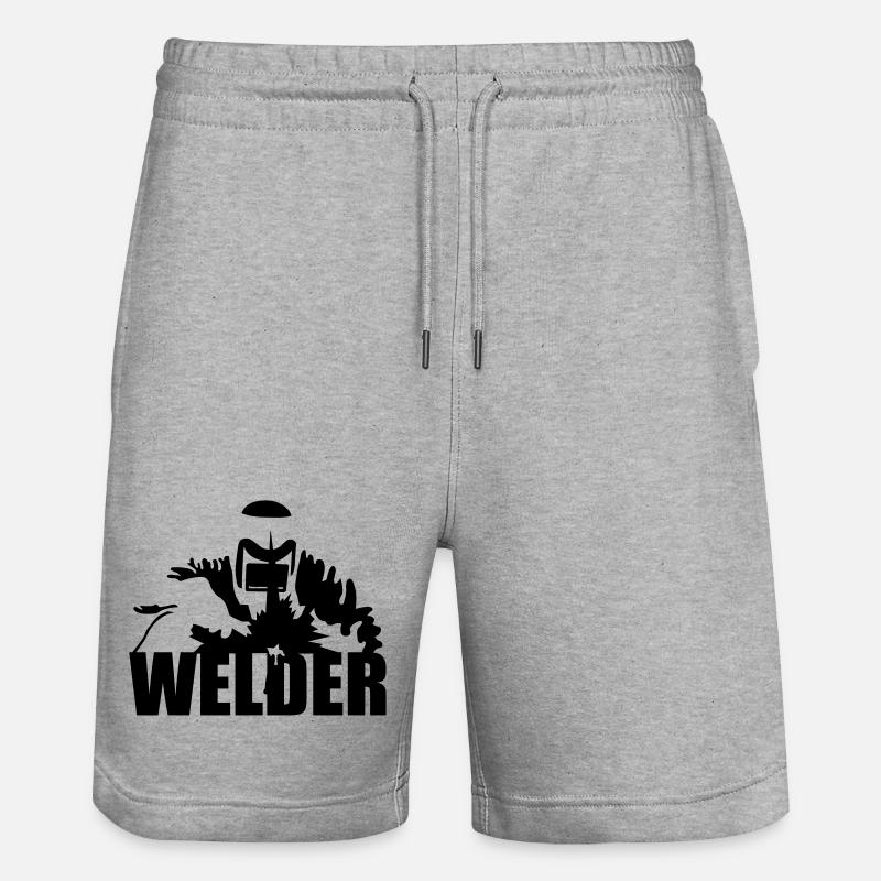 soudeur - Short de jogging bio TRAINER Stanley/Stella unisexe - gris chiné