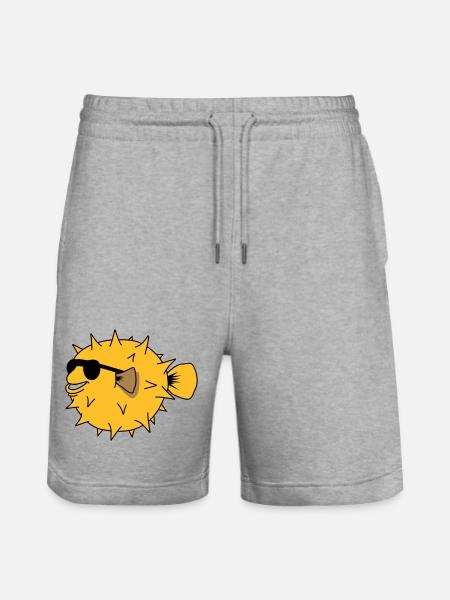 YEAH COOL - Stanley/Stella Trainer Unisex Organic Jogging Shorts - heather grey