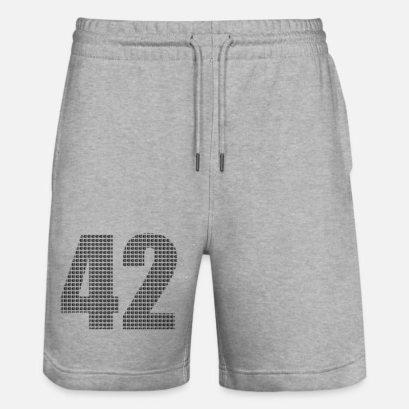 42 - Short de jogging bio TRAINER Stanley/Stella unisexe - gris chiné