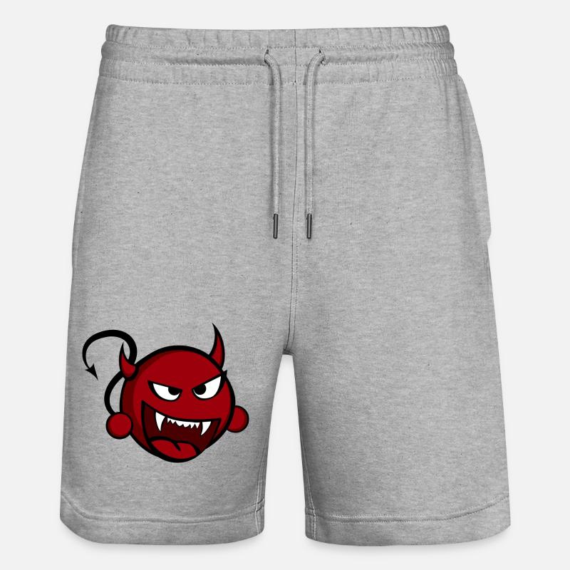 Teufelchen - Stanley/Stella Unisex Bio Joggingshorts Trainer  - Grau meliert