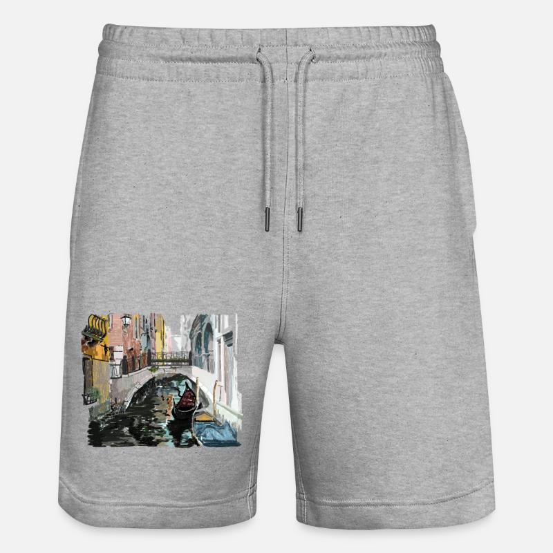 Venise - Short de jogging bio TRAINER Stanley/Stella unisexe - gris chiné