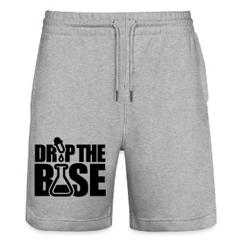 Drop the base - Stanley/Stella Unisex Bio Joggingshorts Trainer  - Grau meliert - Vorne - Nik (191cm) & Marisol (170cm)