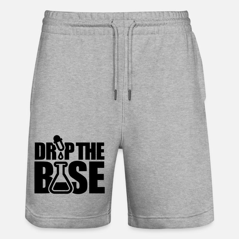 Drop the base - Stanley/Stella Trainer Unisex Organic Jogging Shorts - heather grey