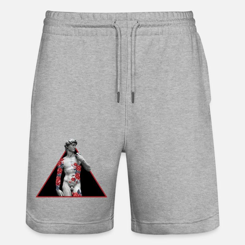 David Rose Tattoo - Short de jogging bio TRAINER Stanley/Stella unisexe - gris chiné