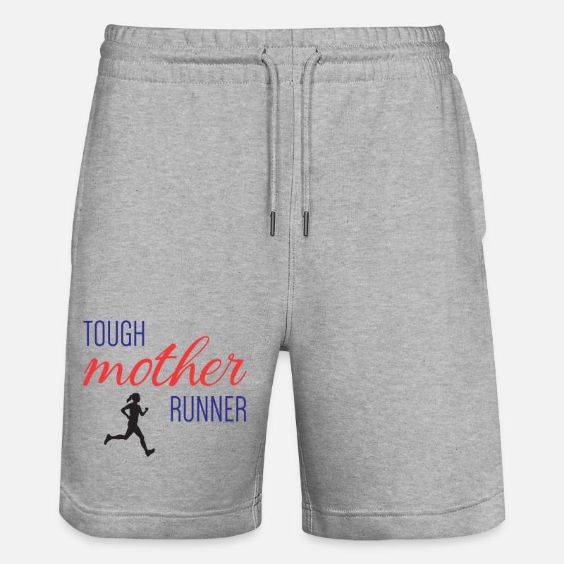 Mère coureuse coriace - Short de jogging bio TRAINER Stanley/Stella unisexe - gris chiné
