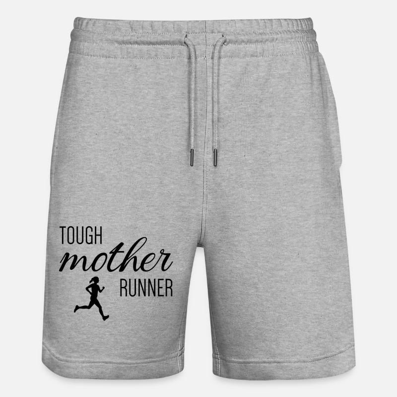 Tough Mother Runner - Stanley/Stella Unisex Bio Joggingshorts Trainer  - Grau meliert