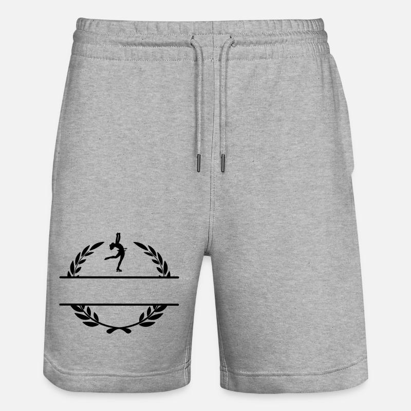 Lorbeerkranz Eiskunstläufer - Stanley/Stella Unisex Bio Joggingshorts Trainer  - Grau meliert