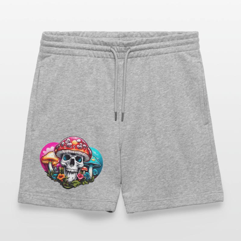 Skull Toadstool Stanley/Stella Trainer Unisex Organic Jogging Shorts