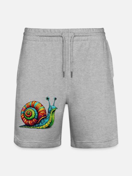 Escargot - Short de jogging bio TRAINER Stanley/Stella unisexe - gris chiné