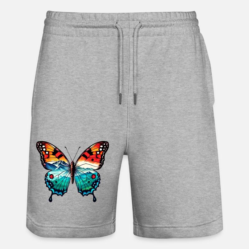 Papillon - Short de jogging bio TRAINER Stanley/Stella unisexe - gris chiné