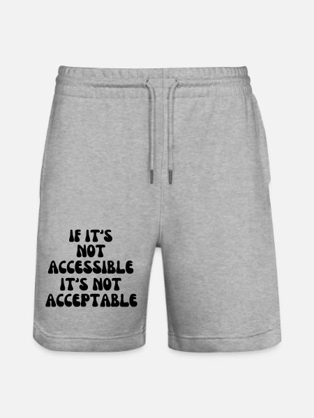 Non acceptable s’il n’est pas accessible* - Short de jogging bio TRAINER Stanley/Stella unisexe - gris chiné
