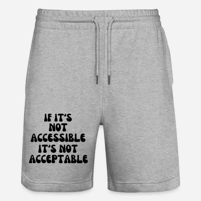 Non acceptable s’il n’est pas accessible* - Short de jogging bio TRAINER Stanley/Stella unisexe - gris chiné