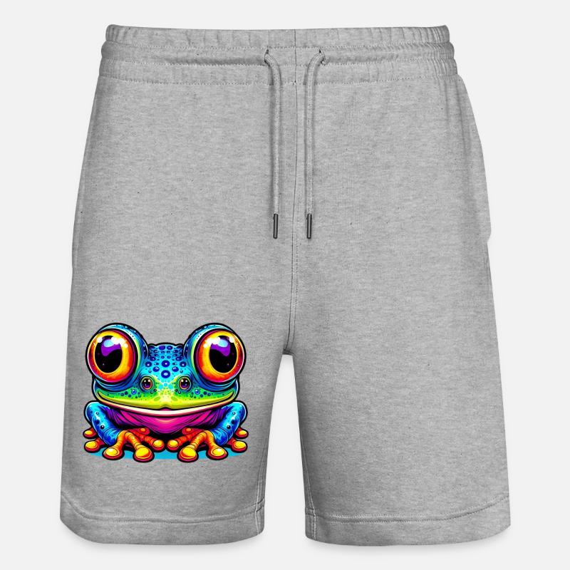 Grenouille - Short de jogging bio TRAINER Stanley/Stella unisexe - gris chiné