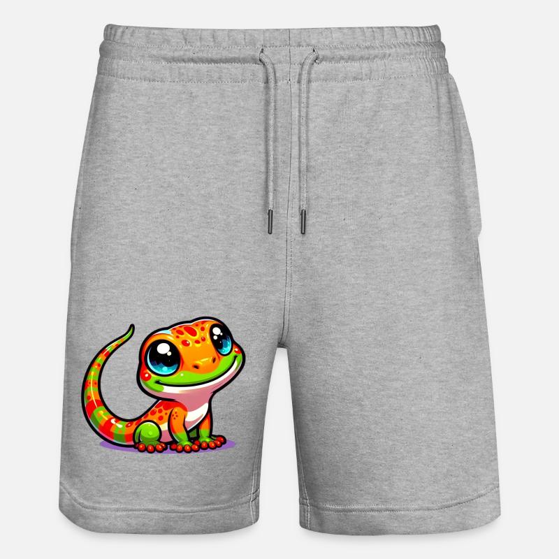 Gecko - Short de jogging bio TRAINER Stanley/Stella unisexe - gris chiné