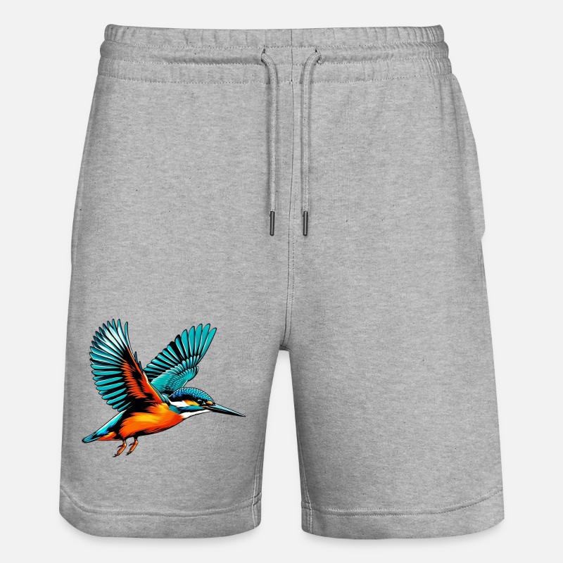 Martin-pêcheur - Short de jogging bio TRAINER Stanley/Stella unisexe - gris chiné