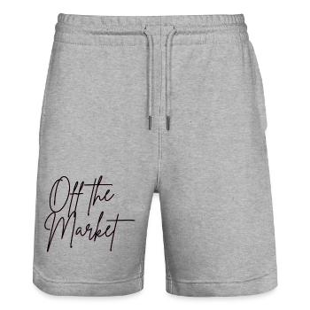 Hors marché - Short de jogging bio TRAINER Stanley/Stella unisexe - gris chiné - Devant - Nik (191cm) & Marisol (170cm)