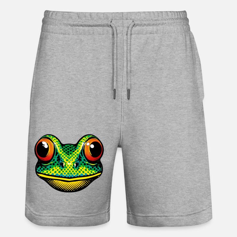 Frosch - Stanley/Stella Unisex Bio Joggingshorts Trainer  - Grau meliert
