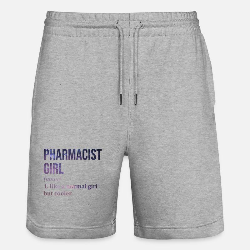 pharmacie - Short de jogging bio TRAINER Stanley/Stella unisexe - gris chiné