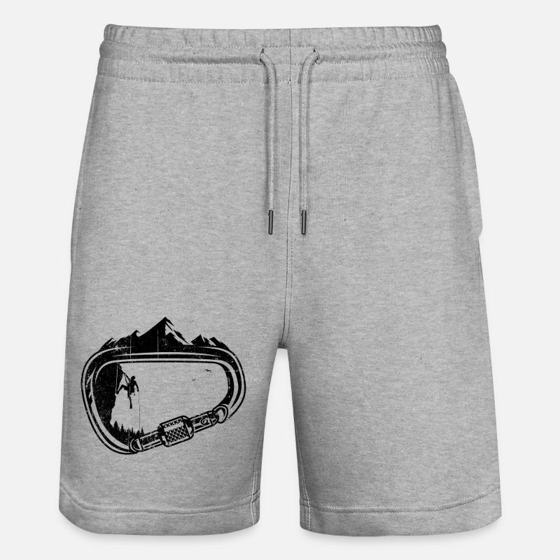 Pics du mousqueton - Short de jogging bio TRAINER Stanley/Stella unisexe - gris chiné