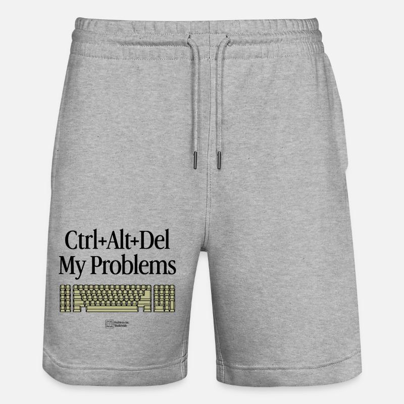 Keyboard Warrior – Humour gaming & tech - Short de jogging bio TRAINER Stanley/Stella unisexe - gris chiné