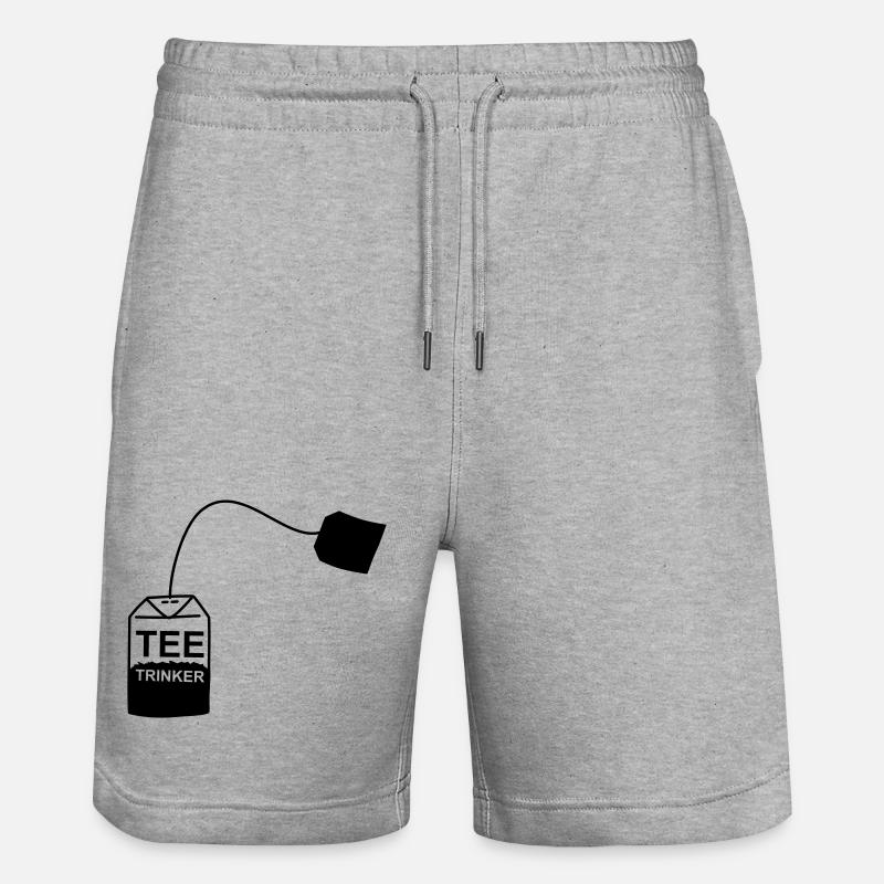 Tee_Kaffee_Earl_Grey_Teetrinker_Teesorten - Short de jogging bio TRAINER Stanley/Stella unisexe - gris chiné