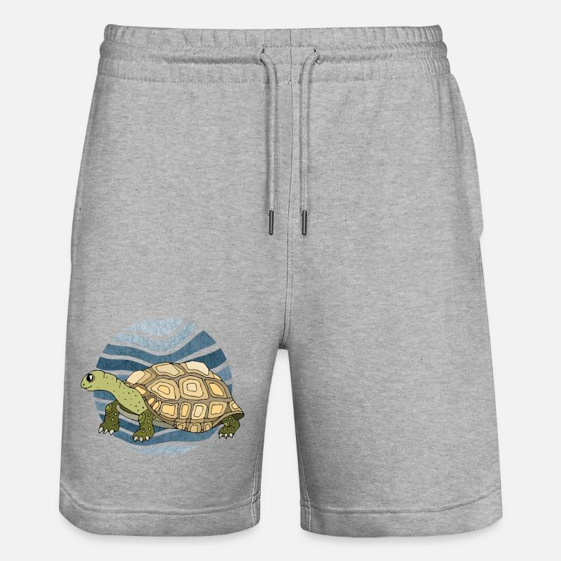 Schildkröte - Stanley/Stella Unisex Bio Joggingshorts Trainer  - Grau meliert
