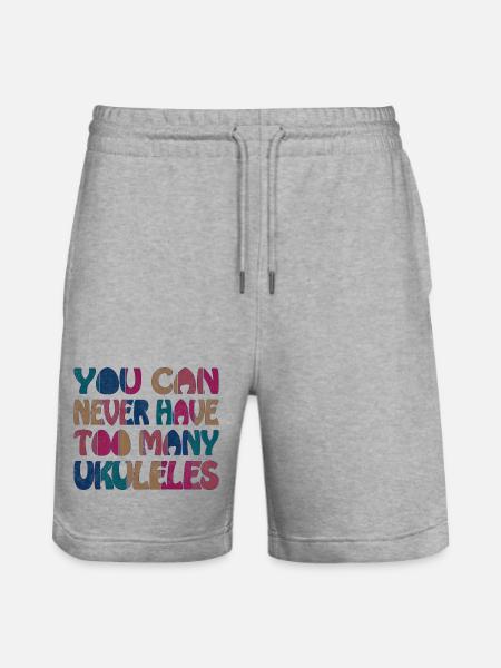 On n’a jamais trop de ukulélés - Short de jogging bio TRAINER Stanley/Stella unisexe - gris chiné