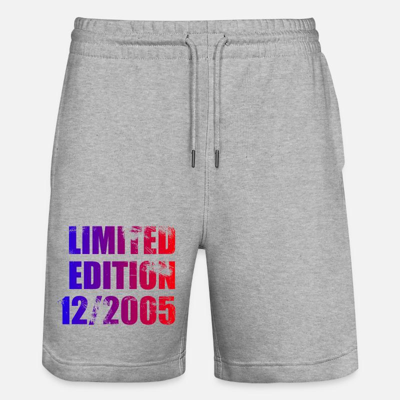 20e anniversaire Edition limitée 12/2005 - Short de jogging bio TRAINER Stanley/Stella unisexe - gris chiné