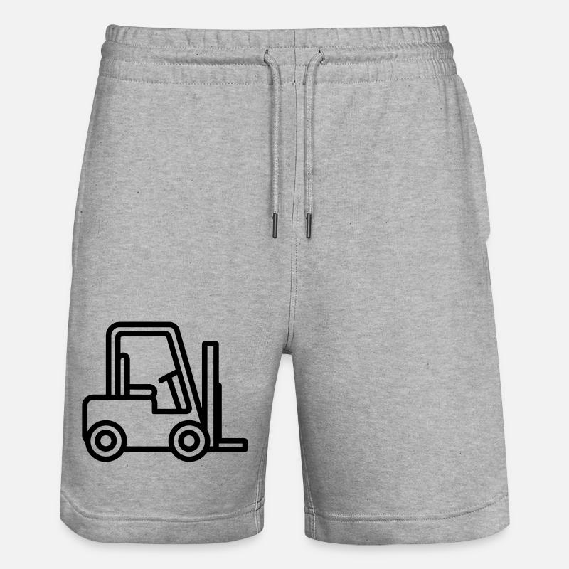 Chariot élévateur - Short de jogging bio TRAINER Stanley/Stella unisexe - gris chiné