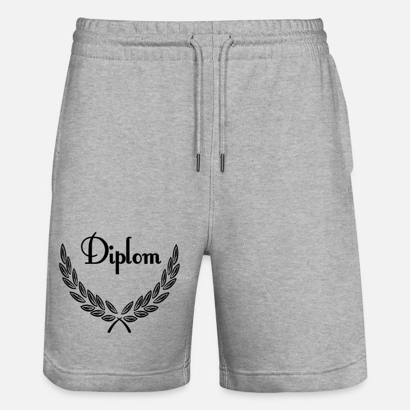 Diplôme - Short de jogging bio TRAINER Stanley/Stella unisexe - gris chiné