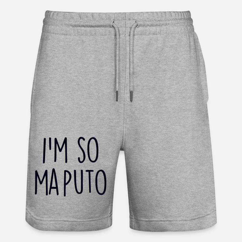 Maputo, Mozambique - Short de jogging bio TRAINER Stanley/Stella unisexe - gris chiné