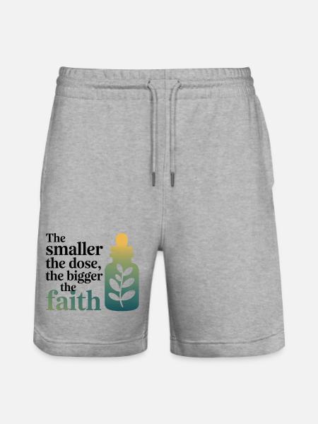 Homeopati Mindre dos Större Tro Professionell - Ekologiska joggingshorts Trainer unisex från Stanley/Stella - gråmelerad