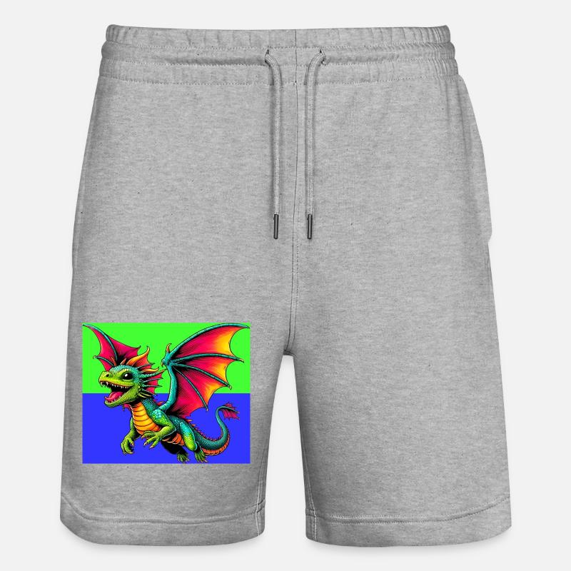 dragon - Short de jogging bio TRAINER Stanley/Stella unisexe - gris chiné