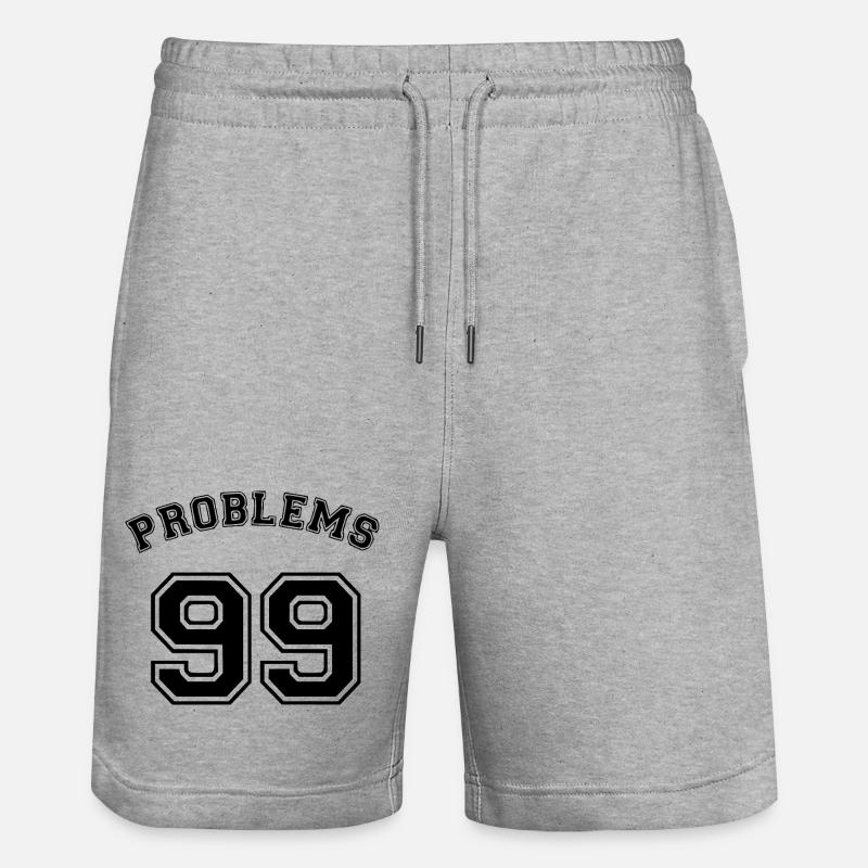 99 problèmes - Short de jogging bio TRAINER Stanley/Stella unisexe - gris chiné