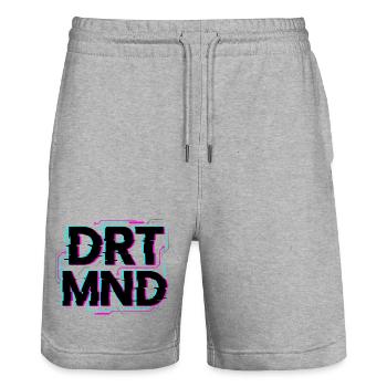 Dortmund DRTMND Glitch Shirt, Hoodie, Bag - Stanley/Stella Trainer Unisex Organic Jogging Shorts - heather grey - Front - Nik (191cm) & Marisol (170cm)