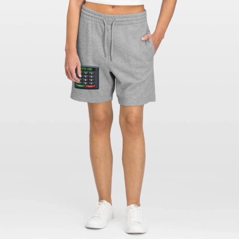 Enter Code Keypad Neon Stanley/Stella Trainer Unisex Organic Jogging Shorts