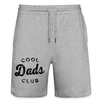 Vintage Cool Dads Club - Stanley/Stella Unisex Bio Joggingshorts Trainer  - Grau meliert - Vorne - Nik (191cm) & Marisol (170cm)