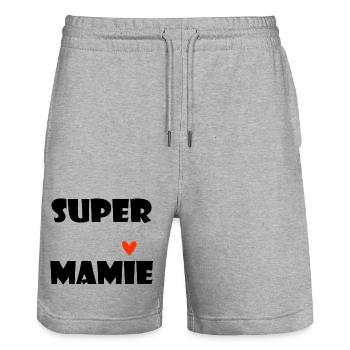 OMA. MAMA. OMA. MUTTERTAG - Stanley/Stella Unisex Bio Joggingshorts Trainer  - Grau meliert - Vorne - Nik (191cm) & Marisol (170cm)