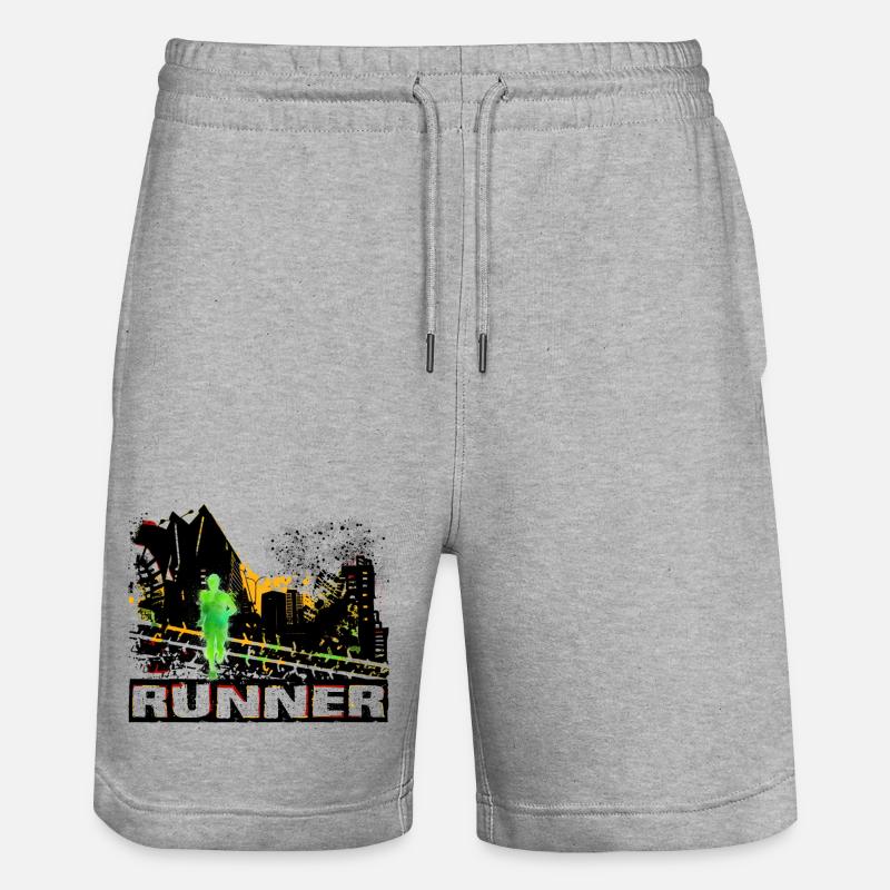 Coureur - Short de jogging bio TRAINER Stanley/Stella unisexe - gris chiné