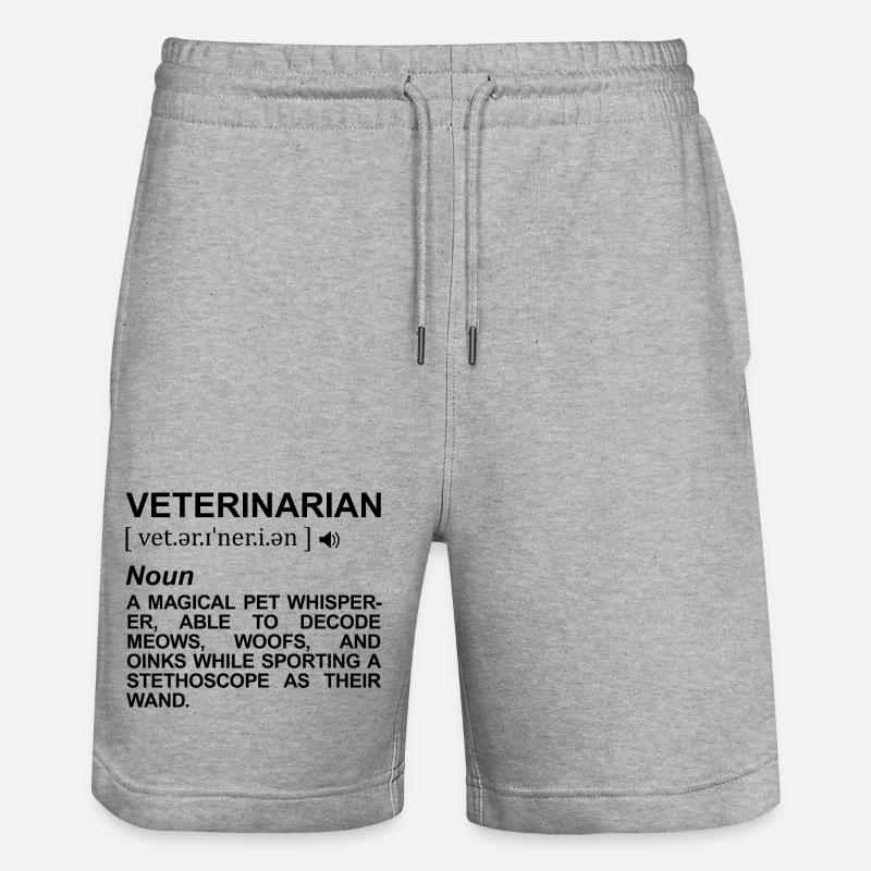 Définition du vétérinaire - Short de jogging bio TRAINER Stanley/Stella unisexe - gris chiné
