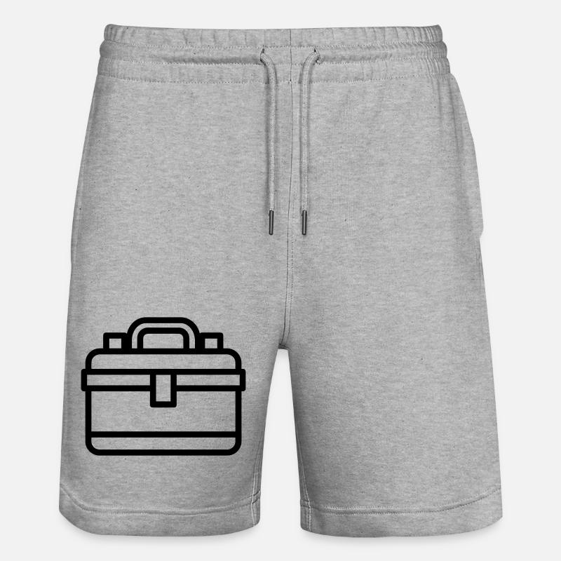 boîte à outils - Short de jogging bio TRAINER Stanley/Stella unisexe - gris chiné