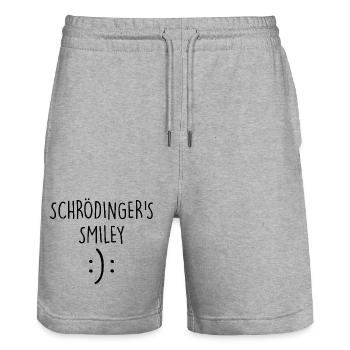 Quantum Mechanics Physics - Stanley/Stella Trainer Unisex Organic Jogging Shorts - heather grey - Front - Nik (191cm) & Marisol (170cm)