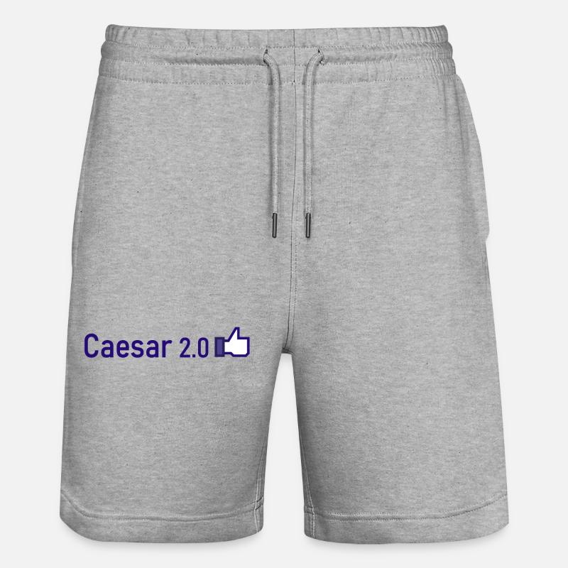 Caesar 2 0 - Stanley/Stella Trainer Unisex Organic Jogging Shorts - heather grey