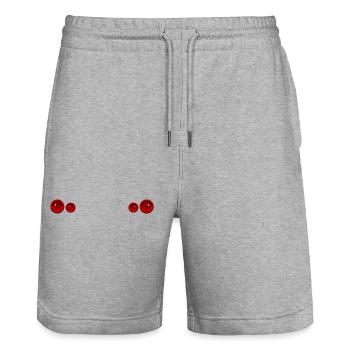 GTR R34 Rücklichter - Stanley/Stella Unisex Bio Joggingshorts Trainer  - Grau meliert - Vorne - Nik (191cm) & Marisol (170cm)